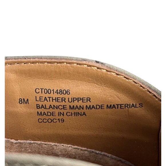 SIZE 8 EUC Comfortiva Cantara Laser Cut Green Taupe Leather Boots Booties - Picture 3 of 11